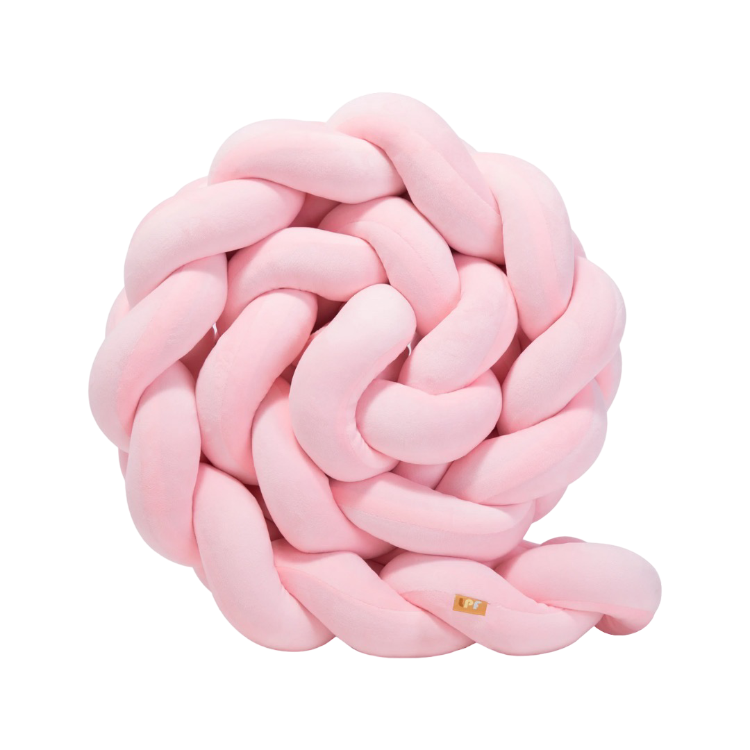 Tour de lit tressé XXL 360 cm - rose – OLIKO - Baby Shop