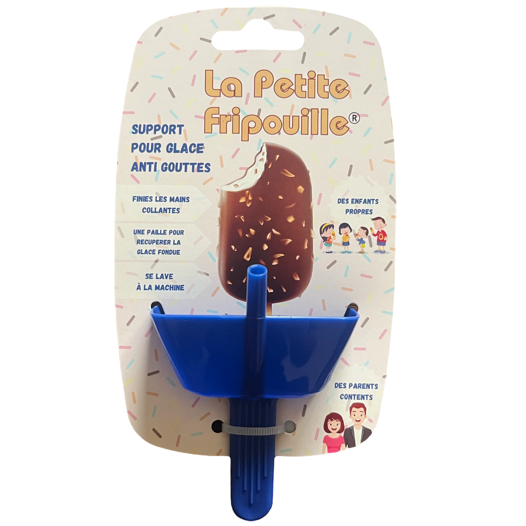 Support pour glace anti goutte : Bleu