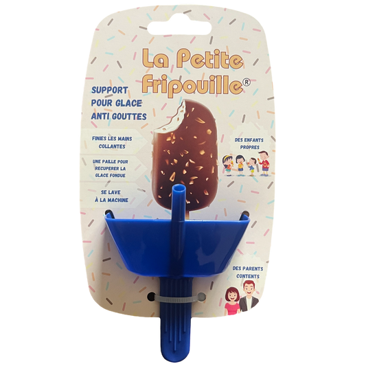 Support pour glace anti goutte : Bleu