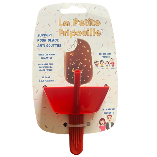 Support pour glace anti goutte : Rouge