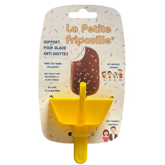 Support pour glace anti goutte : Jaune